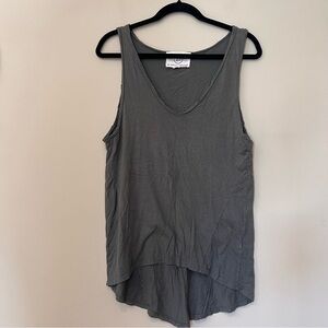Sloane Rouge Green/Gray Sleeveless Top